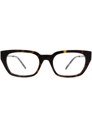 Saint Laurent Eyewear rectangle-frame glasses - Brown