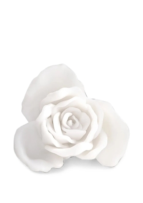 LA MANSO x Tetier Rosa floral-detail ring - White