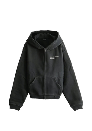 Enfants Riches Déprimés distressed logo-print hoodie - Black