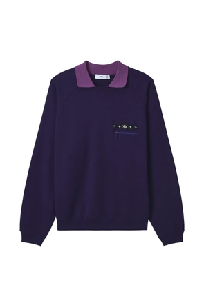 Toga collared embellished sweatshirt - Purple