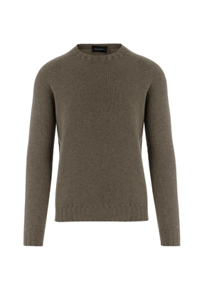 Tagliatore crew-neck raglan-sleeve sweater - Grey