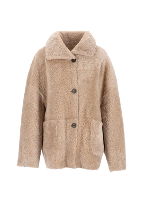 Arma Isabella reversible shearling jacket - Neutrals