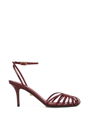 Alevì Blake cage-strap buckled pumps - Red