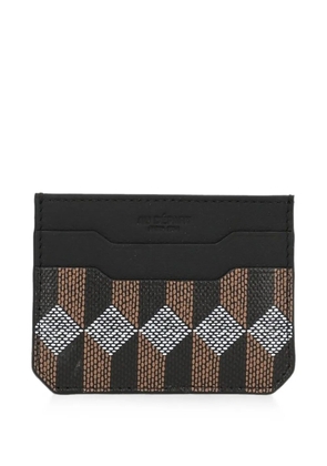 Au Départ monogram-print card holder - Black