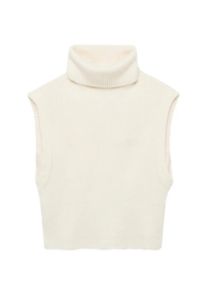 SIMKHAI Maple ribbed roll-neck jumper - White