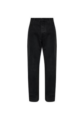 Balmain logo-patch loose-fit jeans - Black