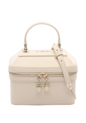 Bvlgari Pre-Owned 2010-2026 Leather Serpenti Forever Vanity Bag satchel - White