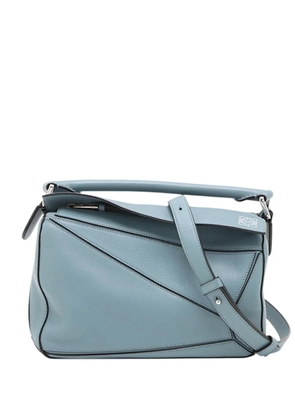 Loewe Pre-Owned 2010-2026 Small Calfskin Puzzle satchel - Blue