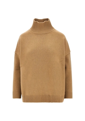 Weekend Max Mara high-neck virgin-wool sweater - Brown