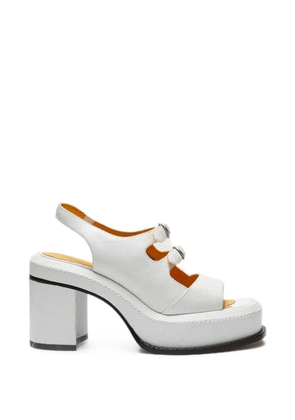 LILI CURIA Edie buckled sandals - White