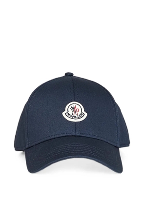 Moncler logo-patch baseball cap - Blue