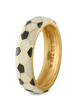 Peter Hidalgo enamel hexagonal-detail ring - Gold
