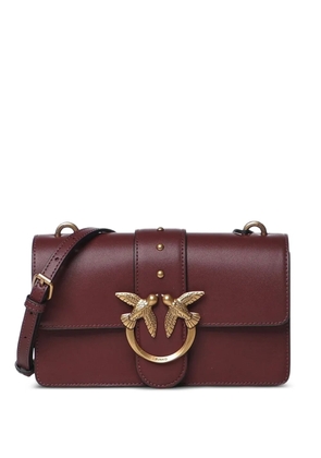 PINKO small Love Bag One leather crossbody bag - Red