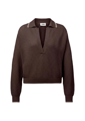Drykorn Jorgia knitted polo sweater - Brown