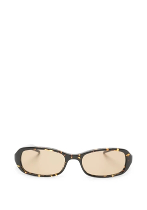 Chimi Code tortoiseshell-effect rectangle-frame sunglasses - Brown