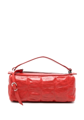 MSGM crocodile-effect buckle-detail tote bag - Red