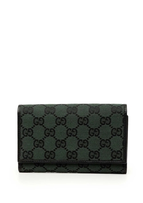 Gucci Pre-Owned 2000-2015 GG Canvas Trifold Wallet long wallets - Green