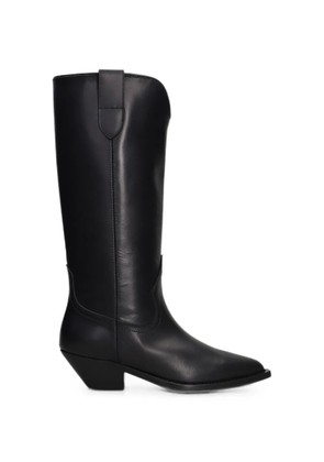 Via Roma 15 Western-style leather cowboy boots - Black
