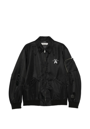 Undercover logo-print zip-up jacket - Black
