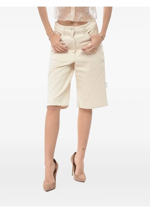 Off-White five-pocket belt-loop shorts - Neutrals