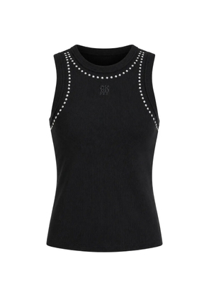 DKNY studded ribbed tank top - Black