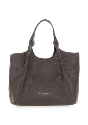 GIANNI CHIARINI medium Dua grained tote bag - Brown