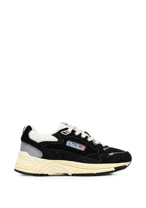 Autry Hyperway sneakers in black and silver-tone suede and mesh