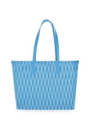 Au Départ geometric-jacquard tote bag - Blue