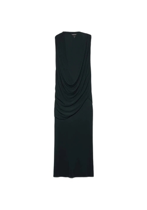 TOM FORD crepe jersey asymmetric draped cocktail dress - Black