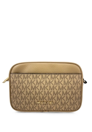 Michael Kors logo-print cross body bag - Neutrals