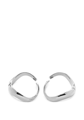 Monica Vinader Swirl hoop earrings - Silver