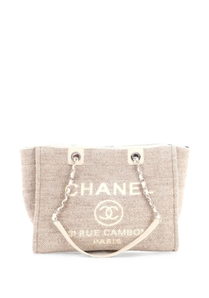 CHANEL Pre-Owned Deauville Mixed Fibers Medium tote bag - Neutrals