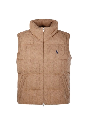 Polo Ralph Lauren cable-knit padded gilet - Neutrals