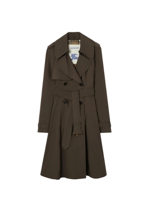 Burberry long gabardine Pembury trench coat - Brown
