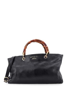 Gucci Pre-Owned Bamboo Shopper Leather Medium tote bag - Black