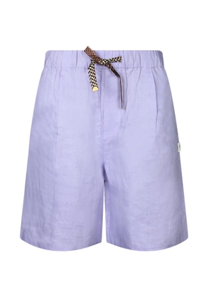 Atelier Vlisco drawstring elasticated-waist deck shorts - Purple