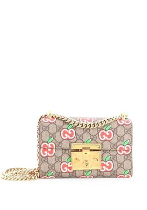 Gucci Pre-Owned Padlock Printed GG Coated Canvas Small shoulder bag - Brown