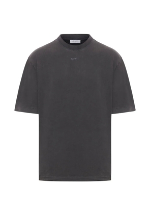Off-White logo-print cotton T-shirt - Grey