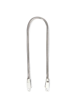 Rick Owens crossbody snake chain - Silver