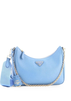 Prada Pre-Owned Re-Edition 2005 Shoulder Bag Saffiano Leather Small crossbody bag - Blue