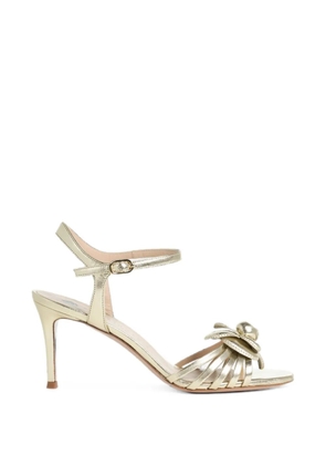 Roberto Festa Sincler floral-appliqué heeled sandals - Gold