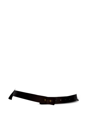 Saint Laurent Pre-Owned Shield stud-embellished belt - Brown