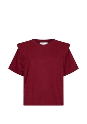 MARANT ÉTOILE shoulder-pad T-shirt - Red