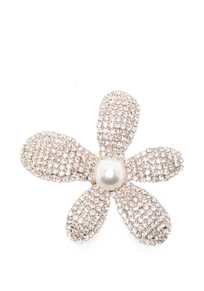 Rosantica crystal-embellished faux-pearl brooch - Gold