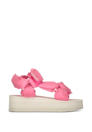 RED(V) open-toe touch-strap sandals - Pink