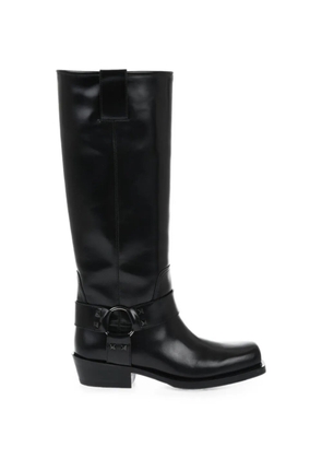 Valentino Garavani Rockstud harness boots - Black