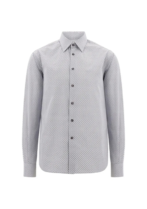Ferragamo micro-patterned shirt - White