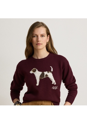 Intarsia-Knit Cotton Jumper