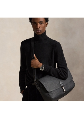 Polo ID Pebbled Leather Messenger Bag