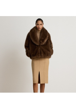 Double-Faced Wool-Blend Pencil Skirt